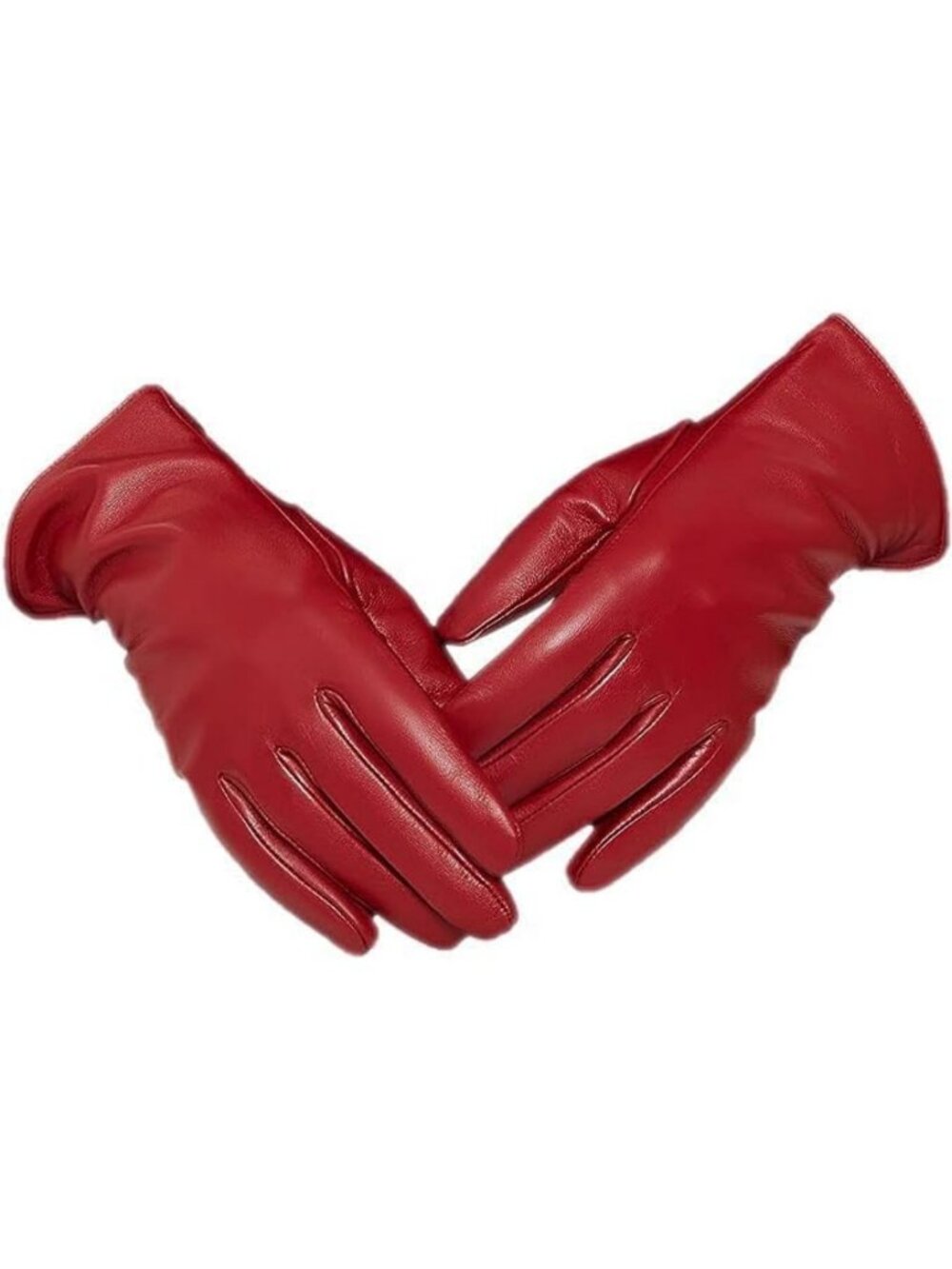 Soft Leather Gloves for Women - Genuine Sheepskin, Cashmere Lined, Cold Weather